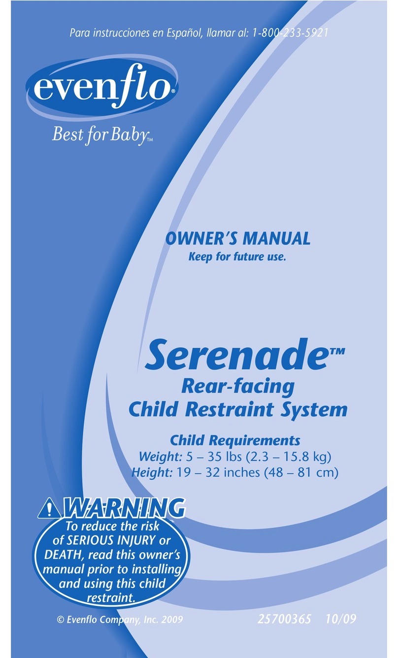 Evenflo Serenade Manuel utilisateur