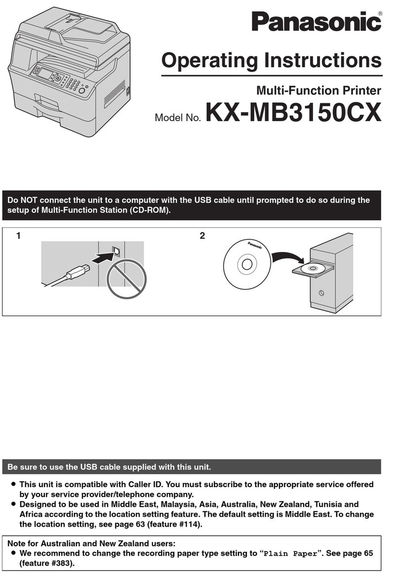 Panasonic KX-MB3150CX Manuel utilisateur