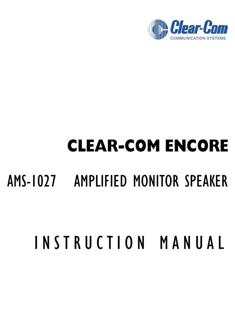 Clear-Com ENCORE AMS-1027 Manuel utilisateur