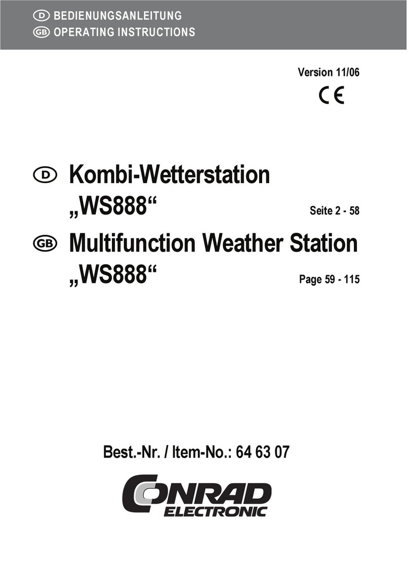 Conrad WS888 Manuel utilisateur Conrad WS888 Manuel utilisateur