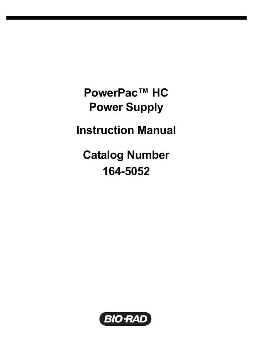 BIO RAD PowerPac Manuel utilisateur