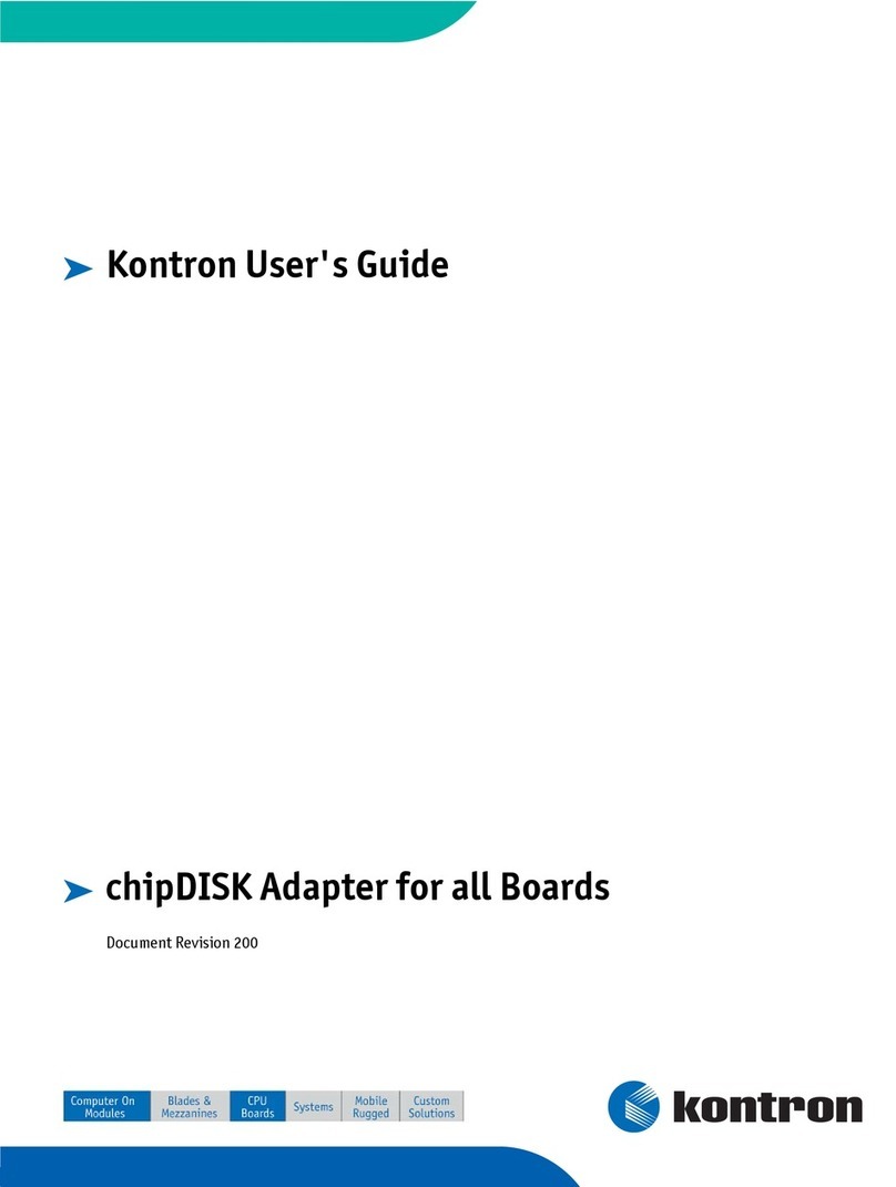Kontron chipDISK Manuel utilisateur