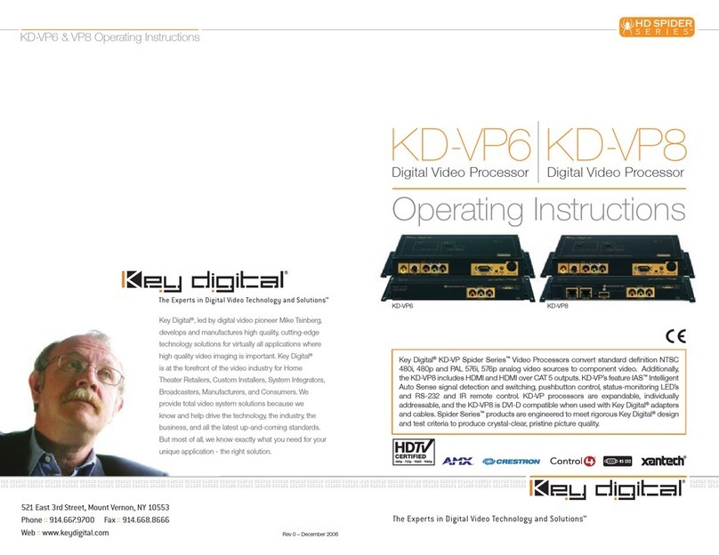 Key Digital KD-VP6 Manuel utilisateur