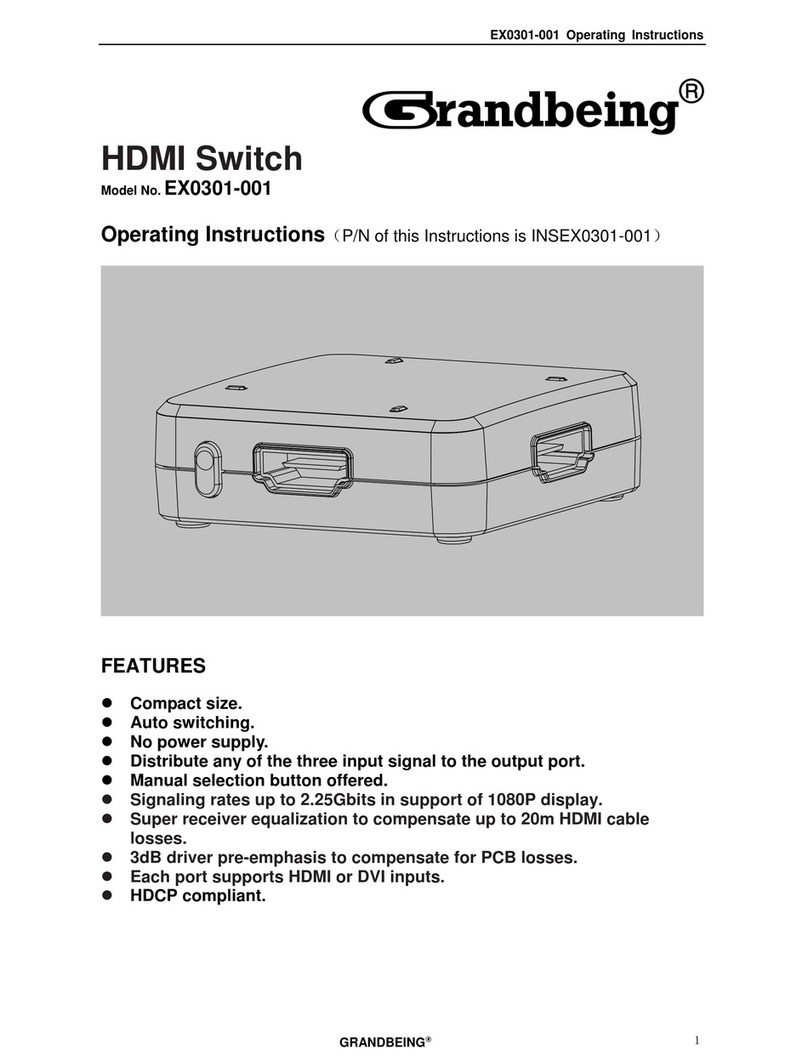 Grandbeing EX0301-001 Manuel utilisateur Grandbeing EX0301-001 Manuel utilisateur