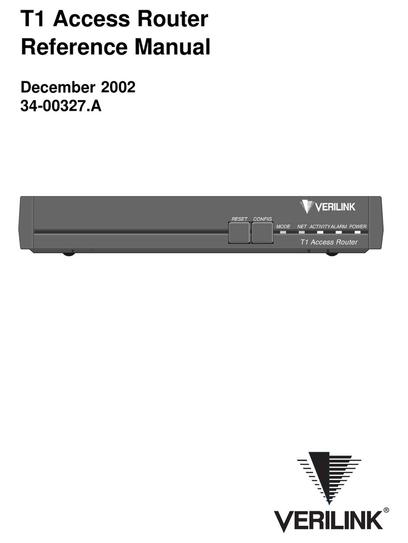 Verilink T1 Manuel utilisateur