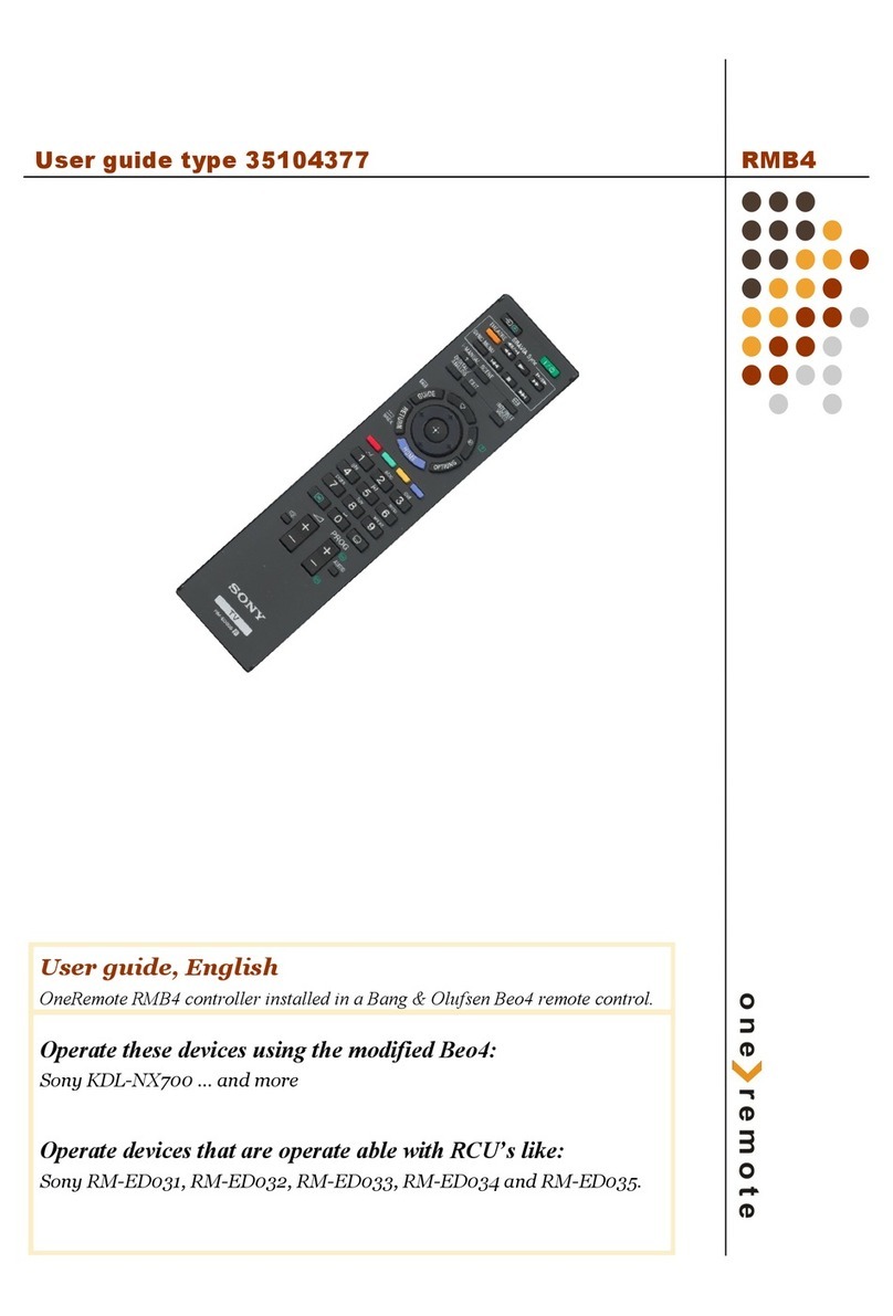 One Remote RMB4 Manuel utilisateur