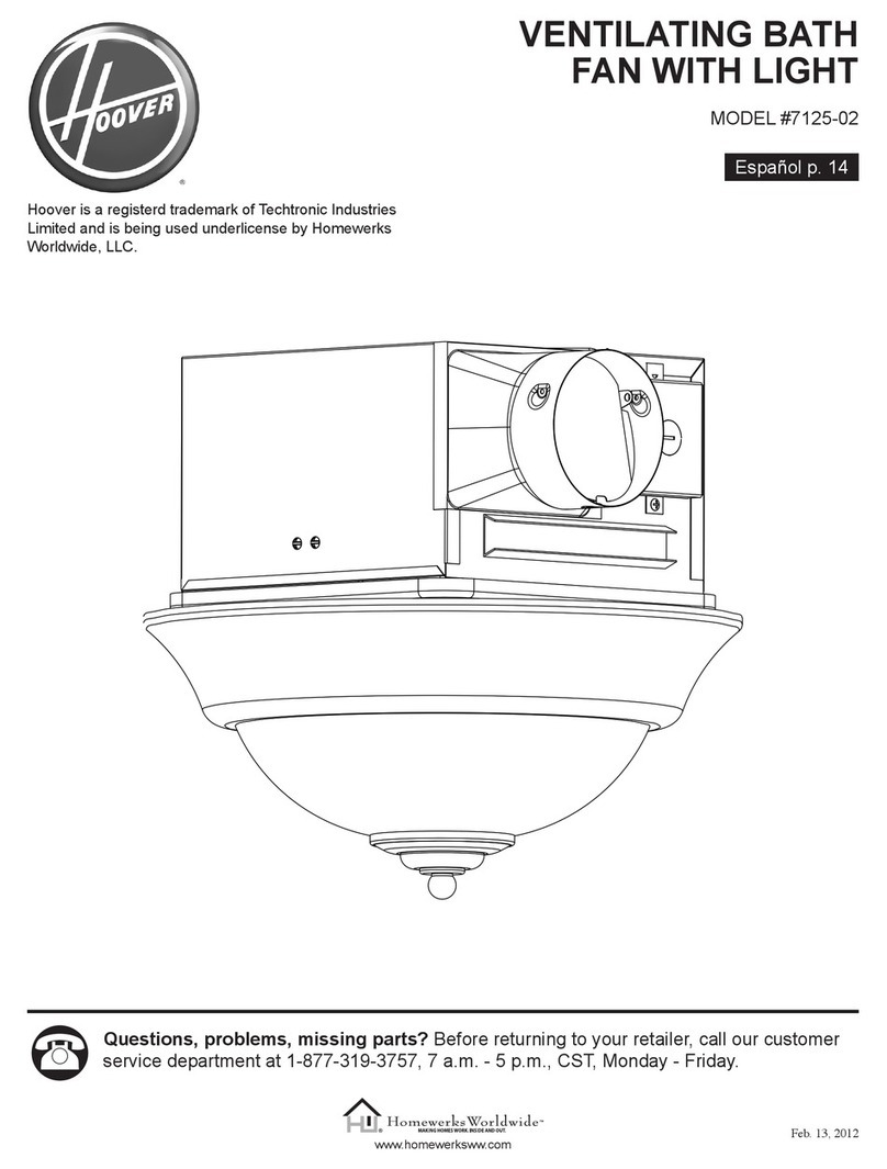 Hoover 7125-02 Manuel utilisateur