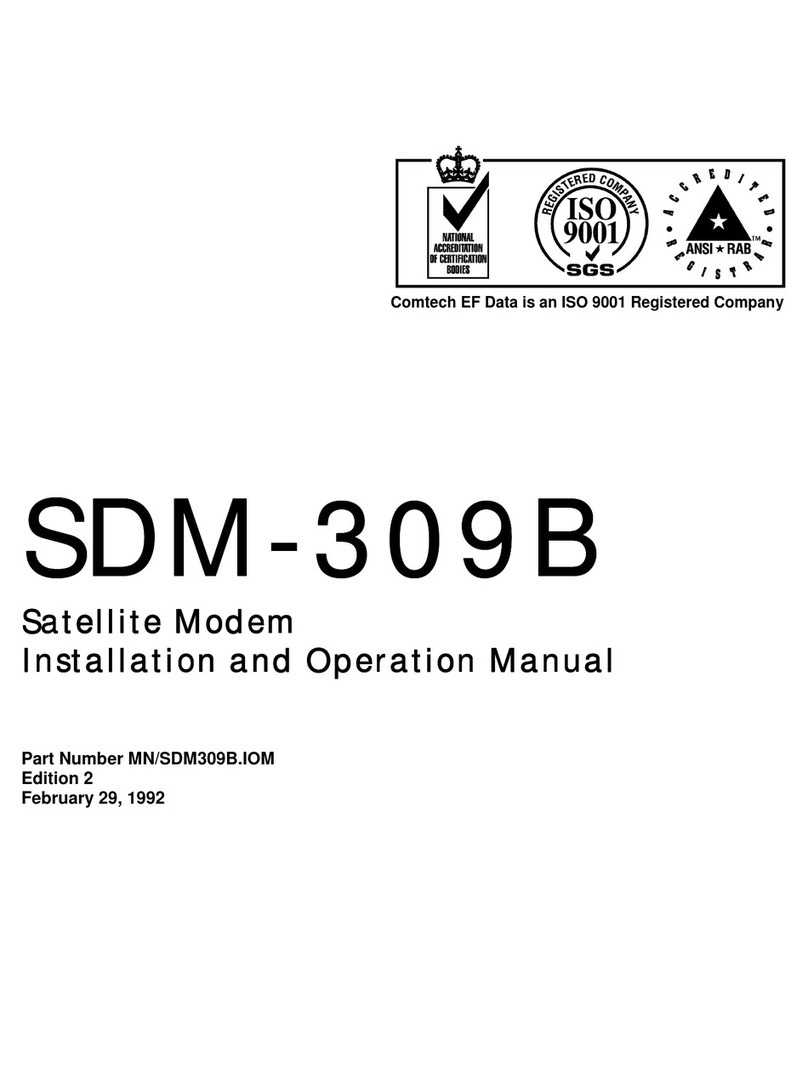 Comtech EF Data SDM-309B Manuel utilisateur