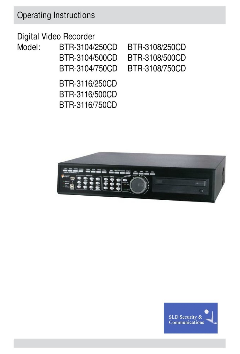 SLD Security & Communications BTR-3104/250CD Manuel utilisateur