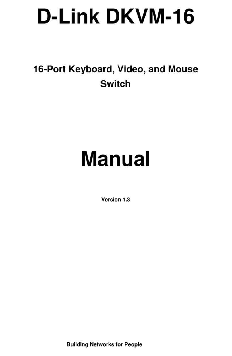 D-Link DKVM-16 - KVM Switch Manuel utilisateur