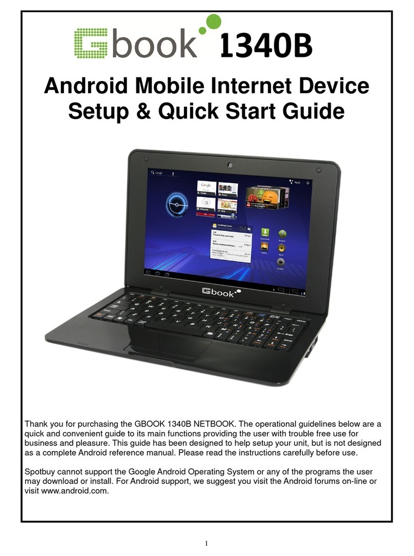 Gbook 1340B Manuel utilisateur