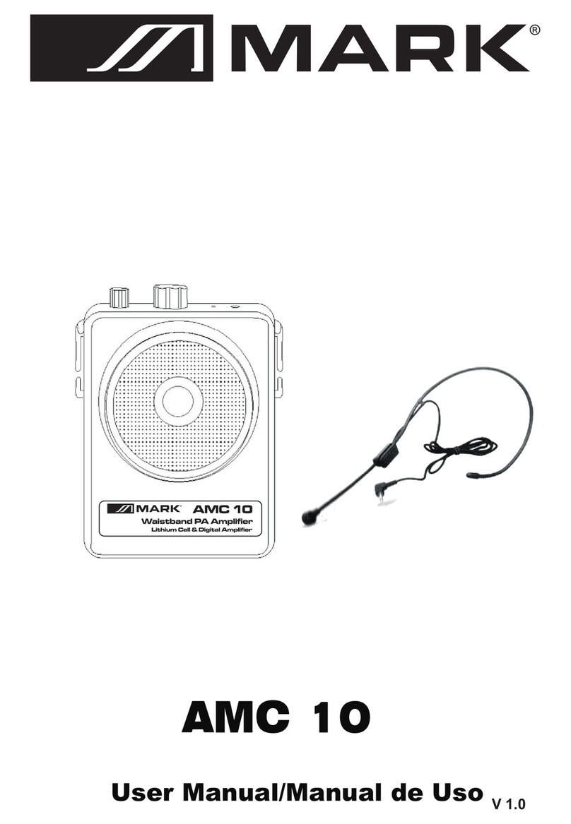 Mark AMC 10 Manuel utilisateur Mark AMC 10 Manuel utilisateur