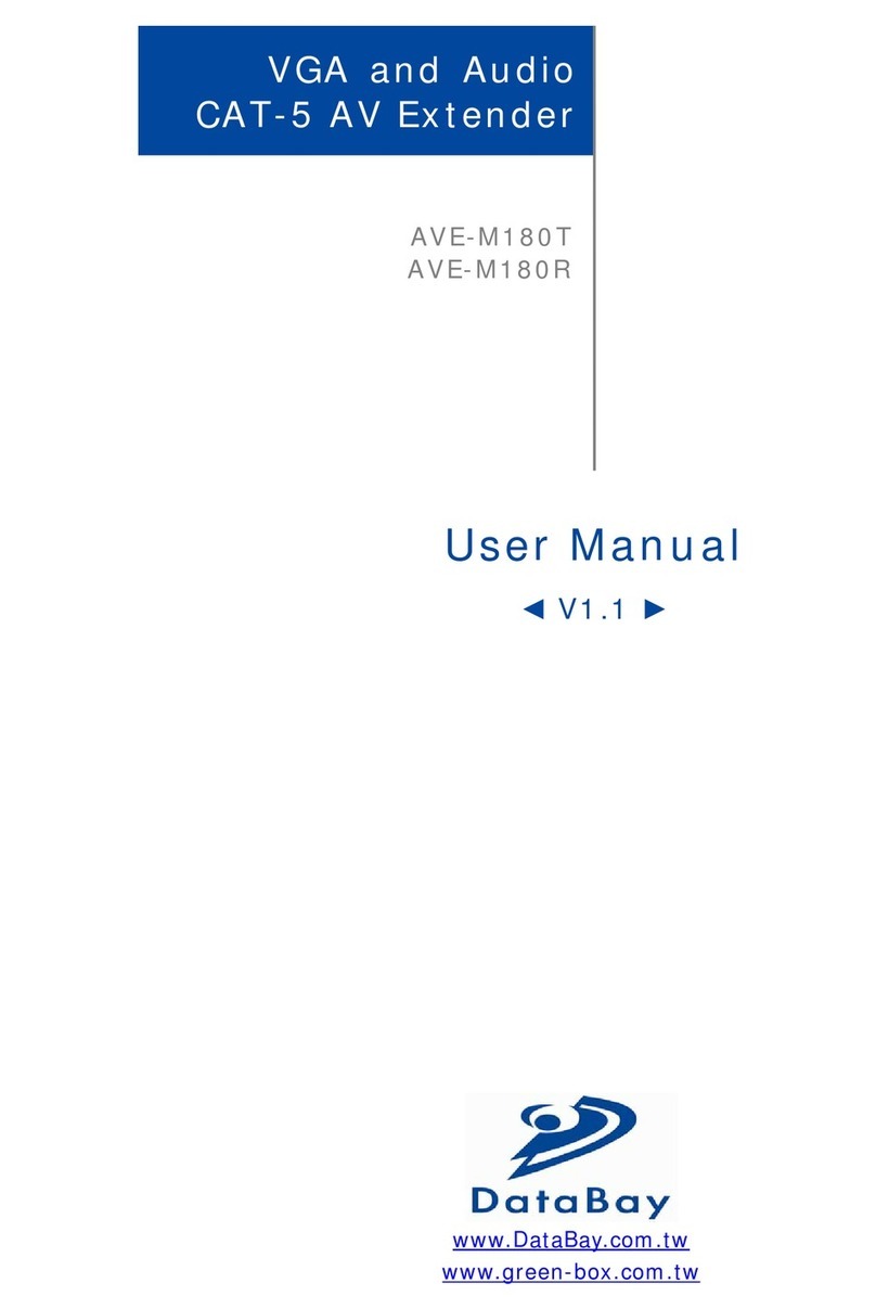 DataBay AVE-M180T Manuel utilisateur DataBay AVE-M180T Manuel utilisateur
