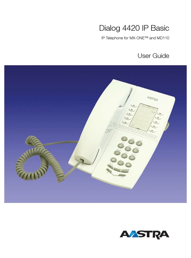 Aastra Dialog 4420 Manuel utilisateur