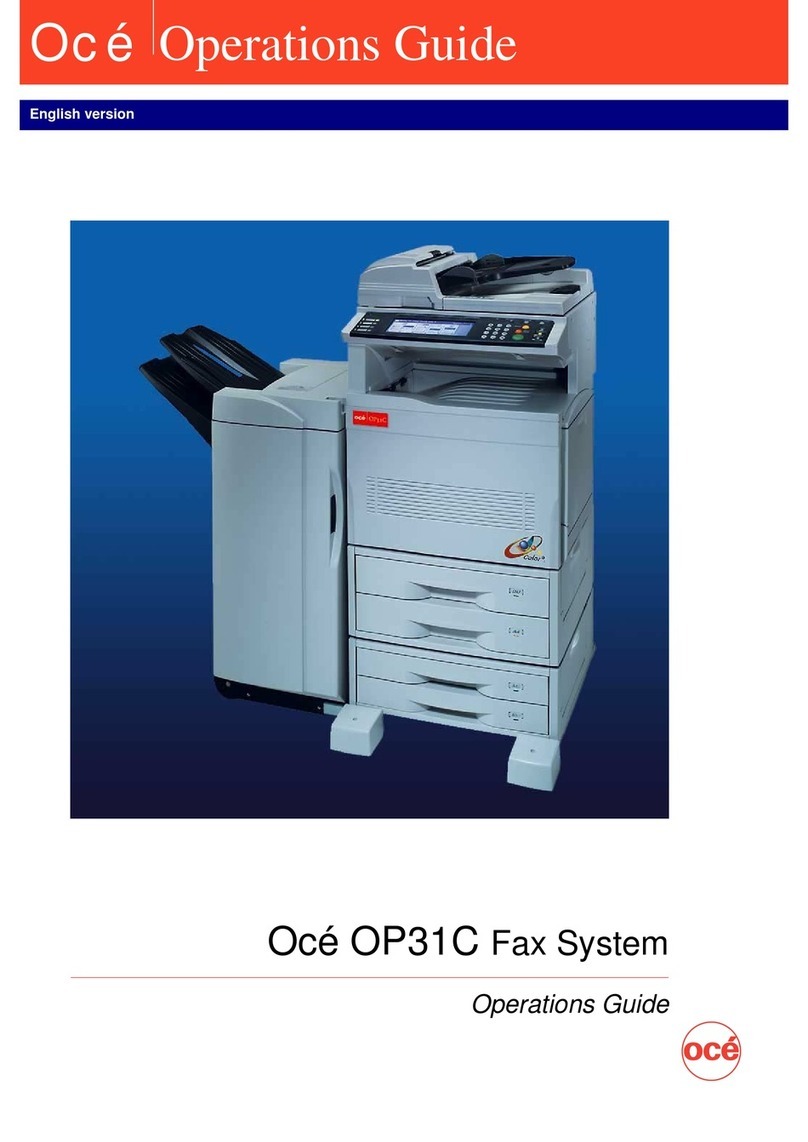 Oce OP31C Manuel utilisateur