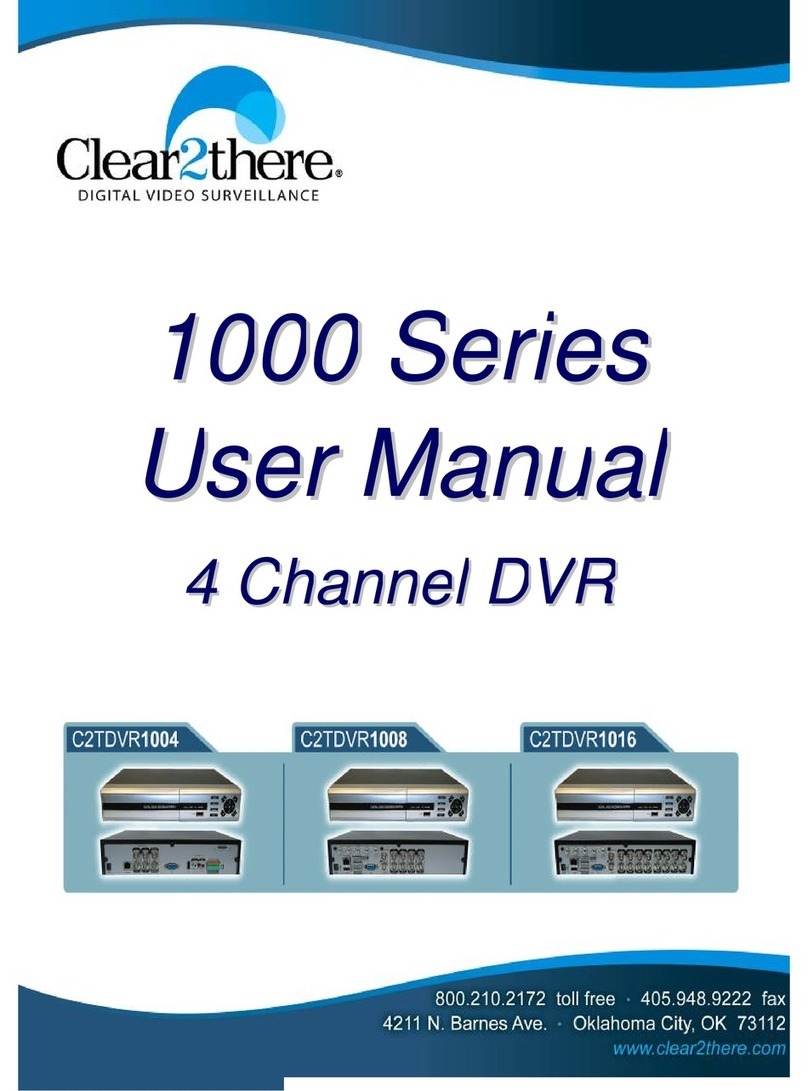Clear2there C2TDVR1004 Manuel utilisateur