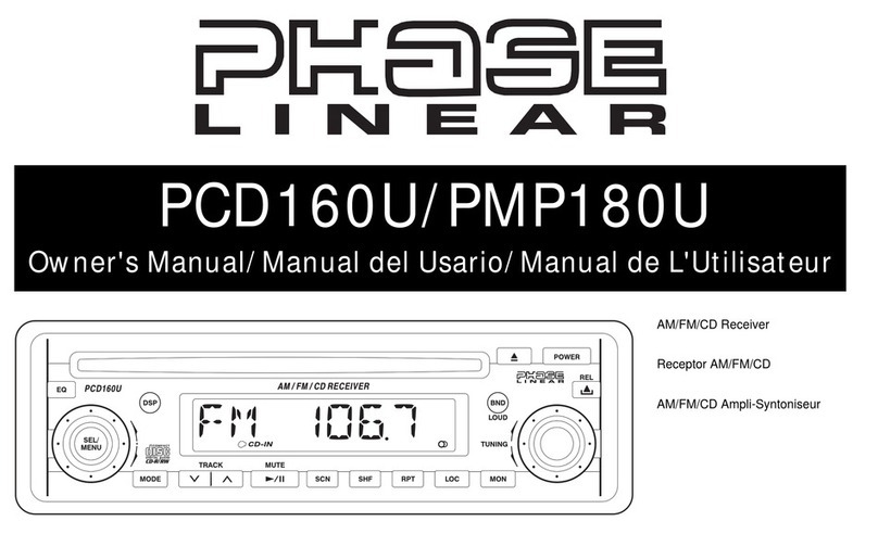Phase Linear PCD160U Manuel utilisateur