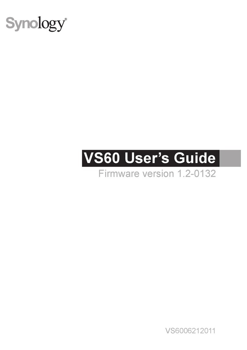 Synology VS60 Manuel utilisateur