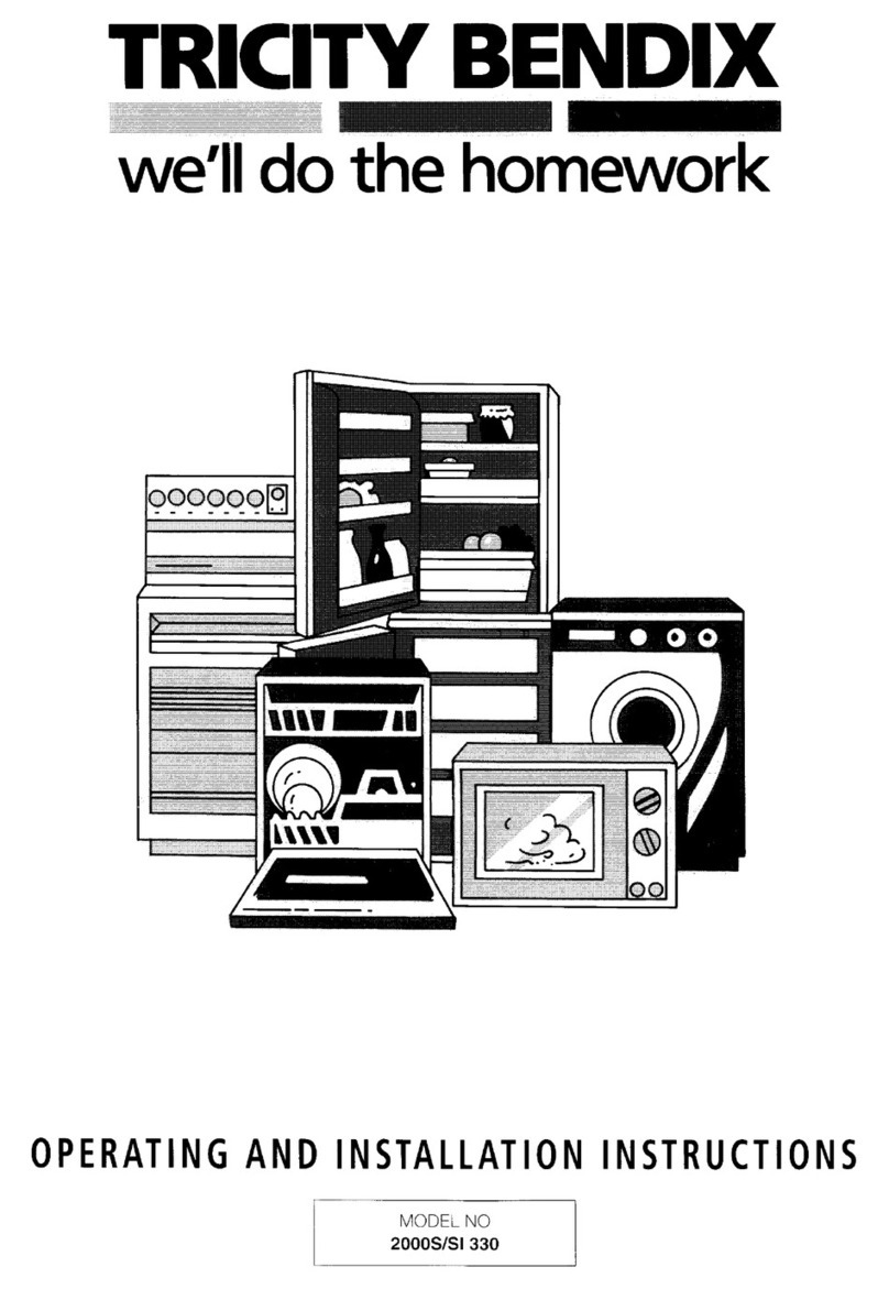 Tricity Bendix 2000S Manuel utilisateur