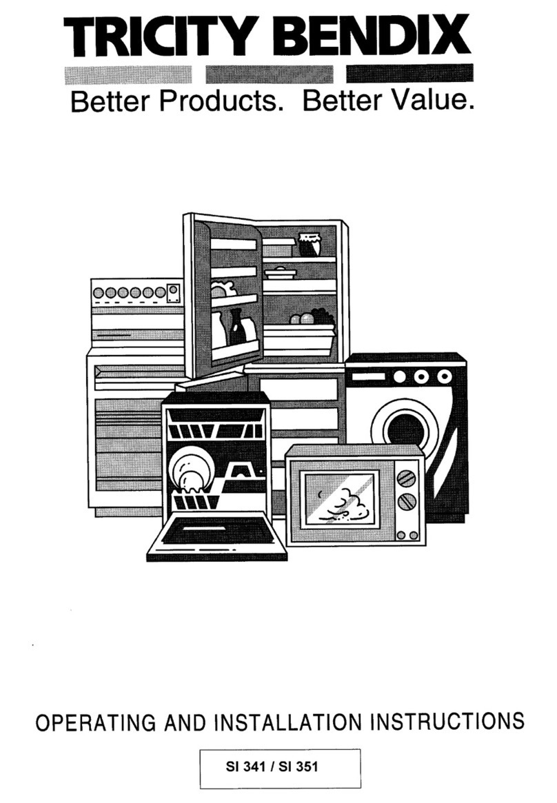 Tricity Bendix SI 341 Manuel utilisateur Tricity Bendix SI 341 Manuel utilisateur