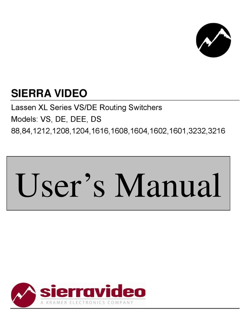 Sierra Video VS Manuel utilisateur