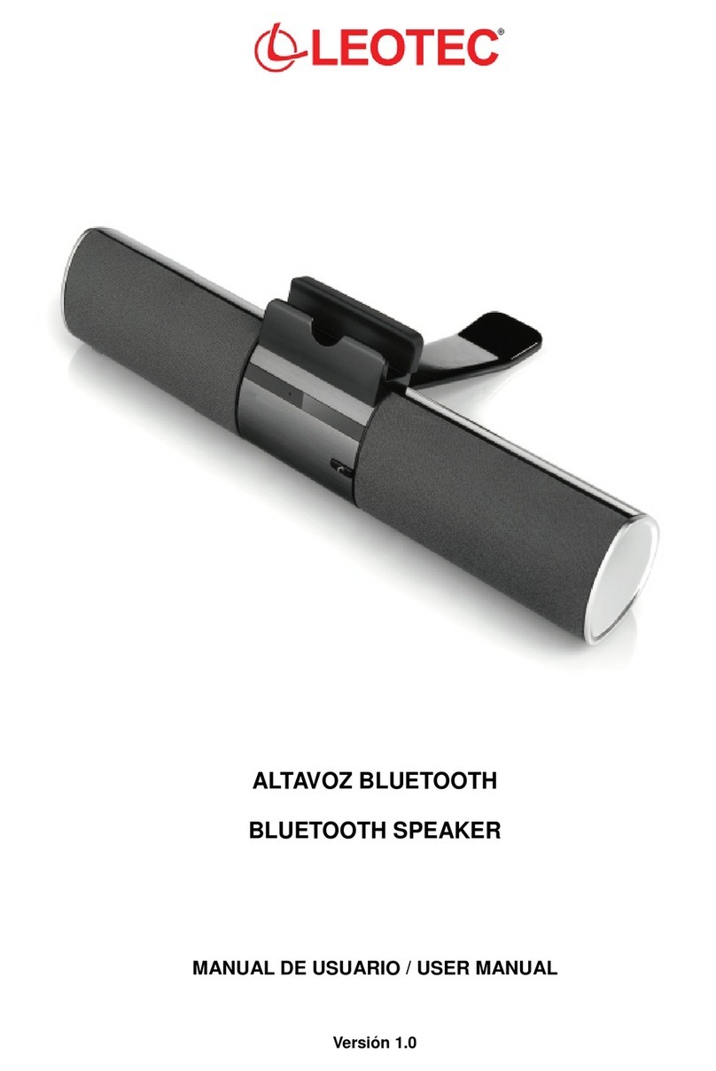 Leotec LEBTSPK01 Manuel utilisateur