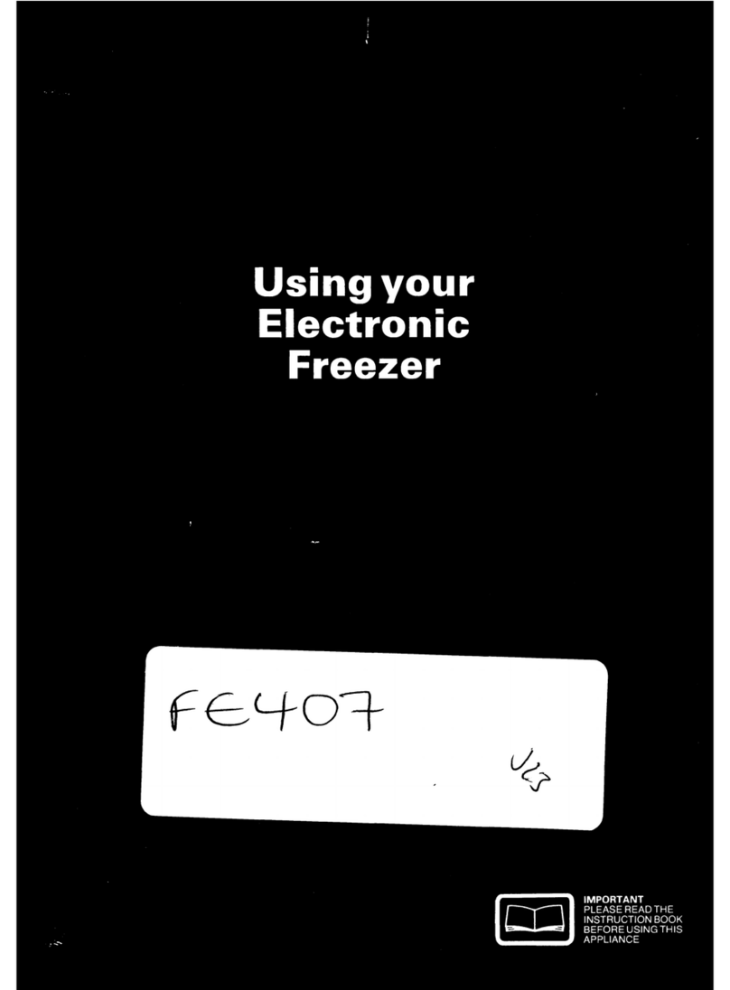 Tricity Bendix FE407 Manuel utilisateur