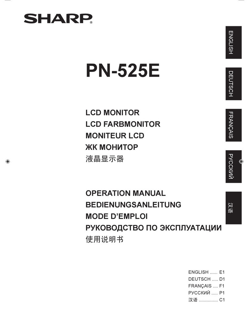 Sharp PN-525E Manuel utilisateur