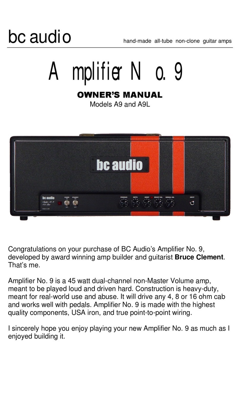 BC Audio A9 Manuel utilisateur