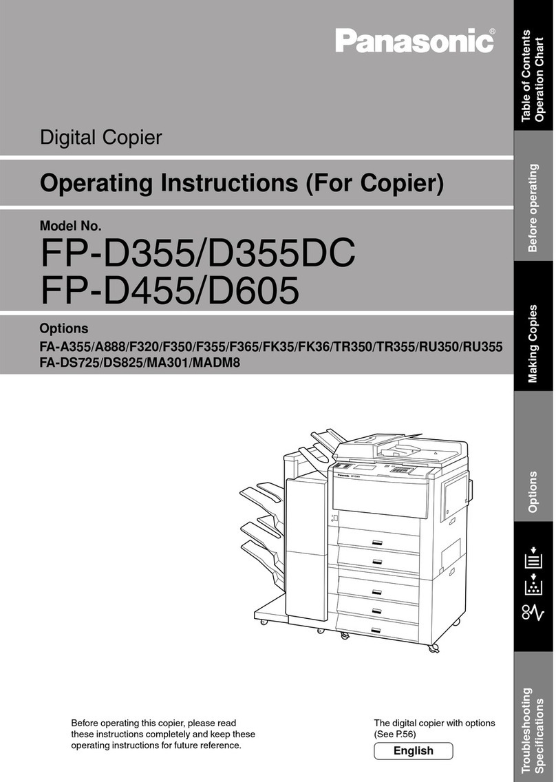 Panasonic FP-D355 Manuel utilisateur
