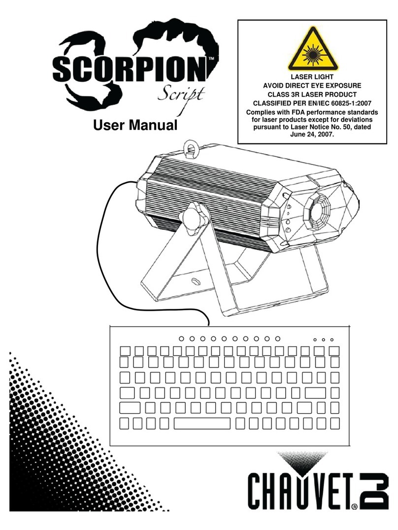 Chauvet Scorpion Script Manuel utilisateur