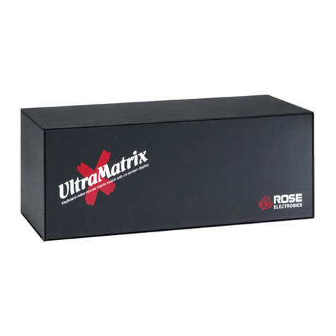 Rose electronics UltraMatrix 4 Manuel utilisateur