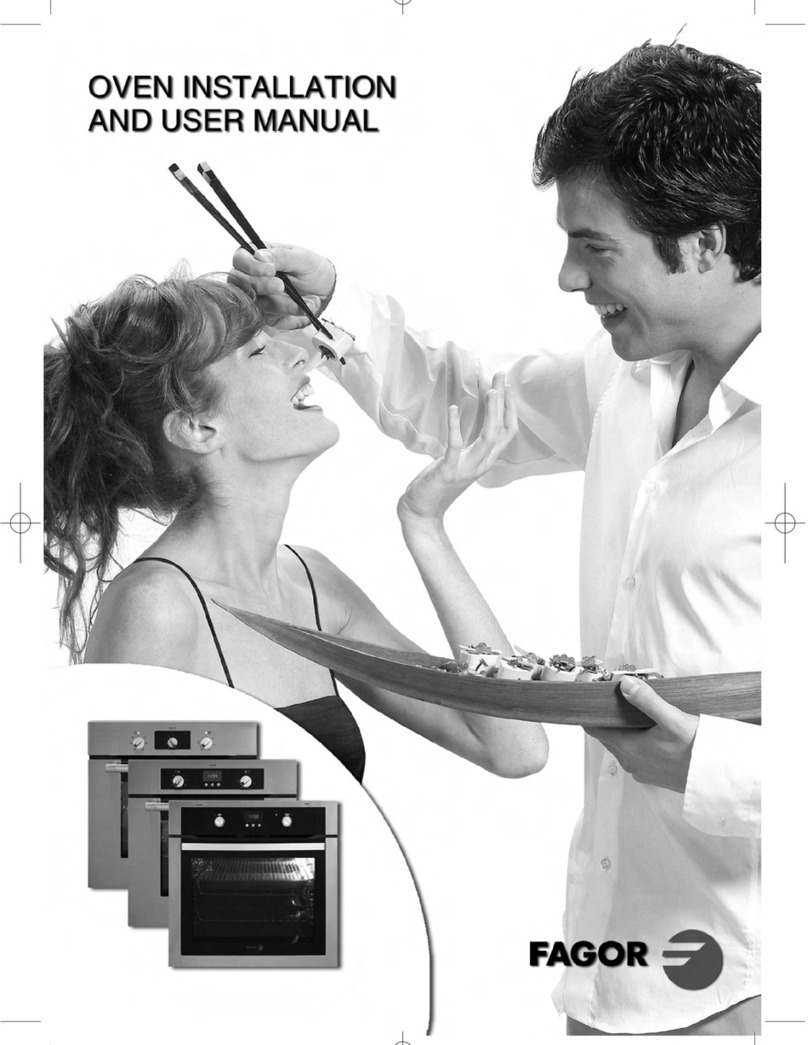 Fagor OVEN Manuel utilisateur Fagor OVEN Manuel utilisateur