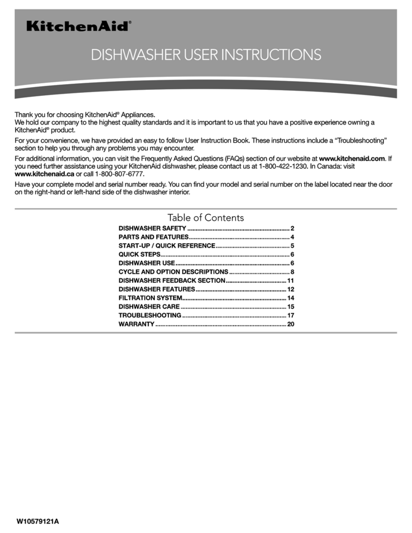 KitchenAid DISHWASHER Manuel utilisateur