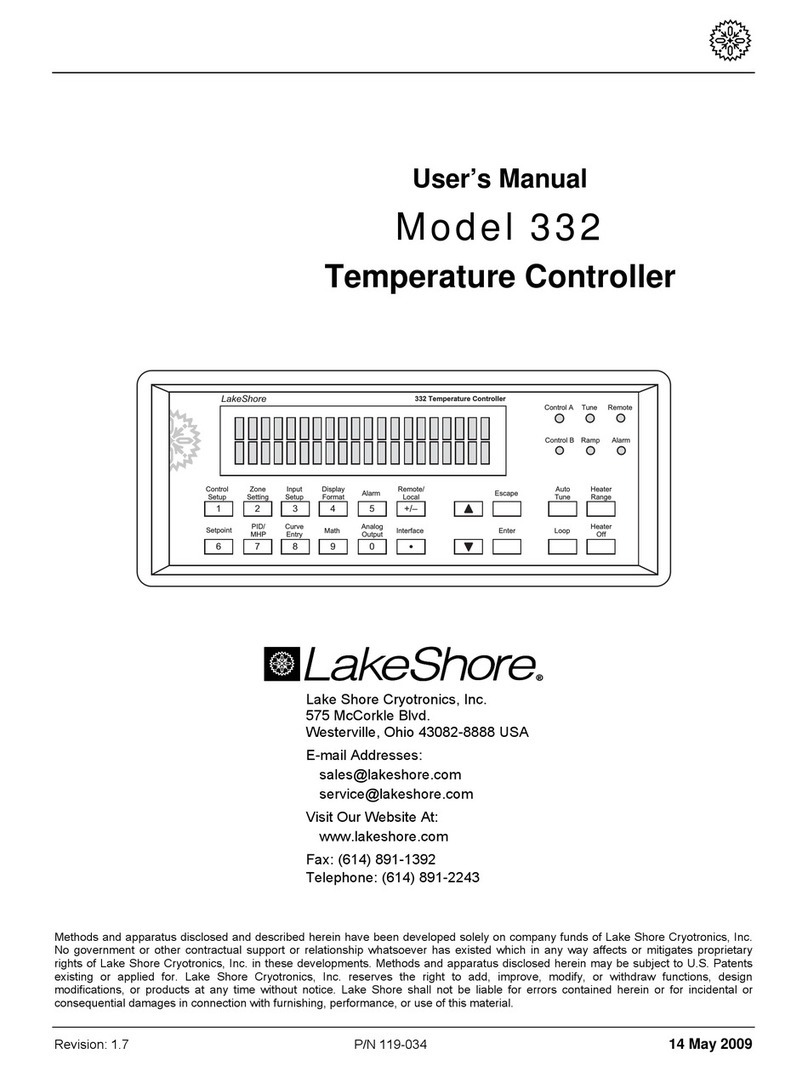 Lake Shore 332 Manuel utilisateur