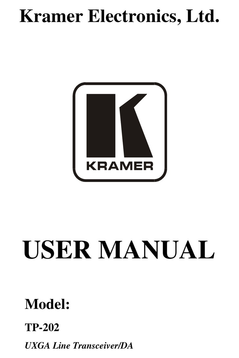 Kramer TP-202 Manuel utilisateur