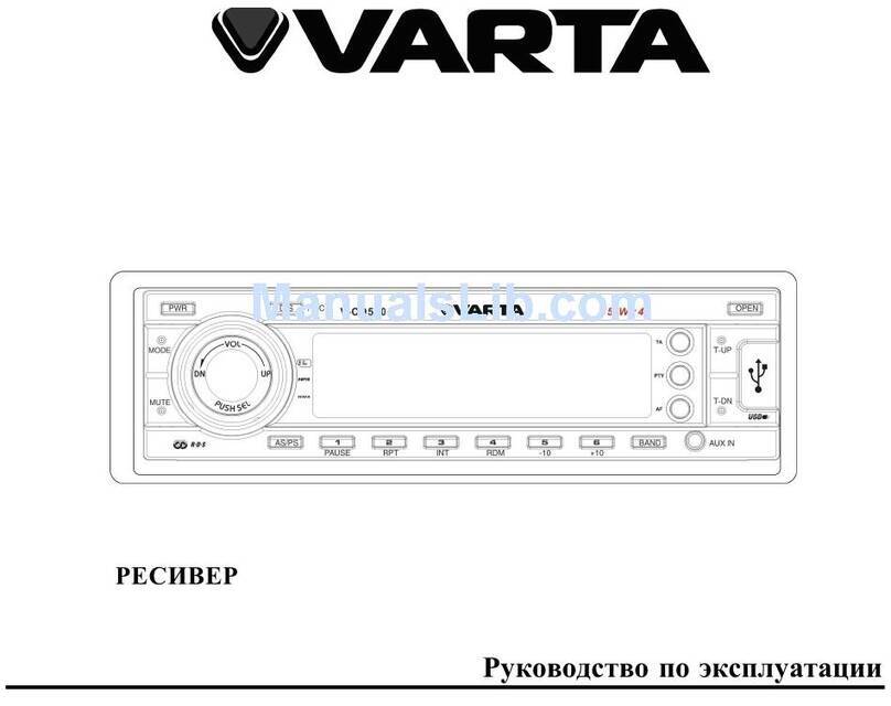 Varta V-CD500 Manuel utilisateur Varta V-CD500 Manuel utilisateur