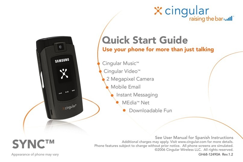 Samsung Cingular Manuel utilisateur