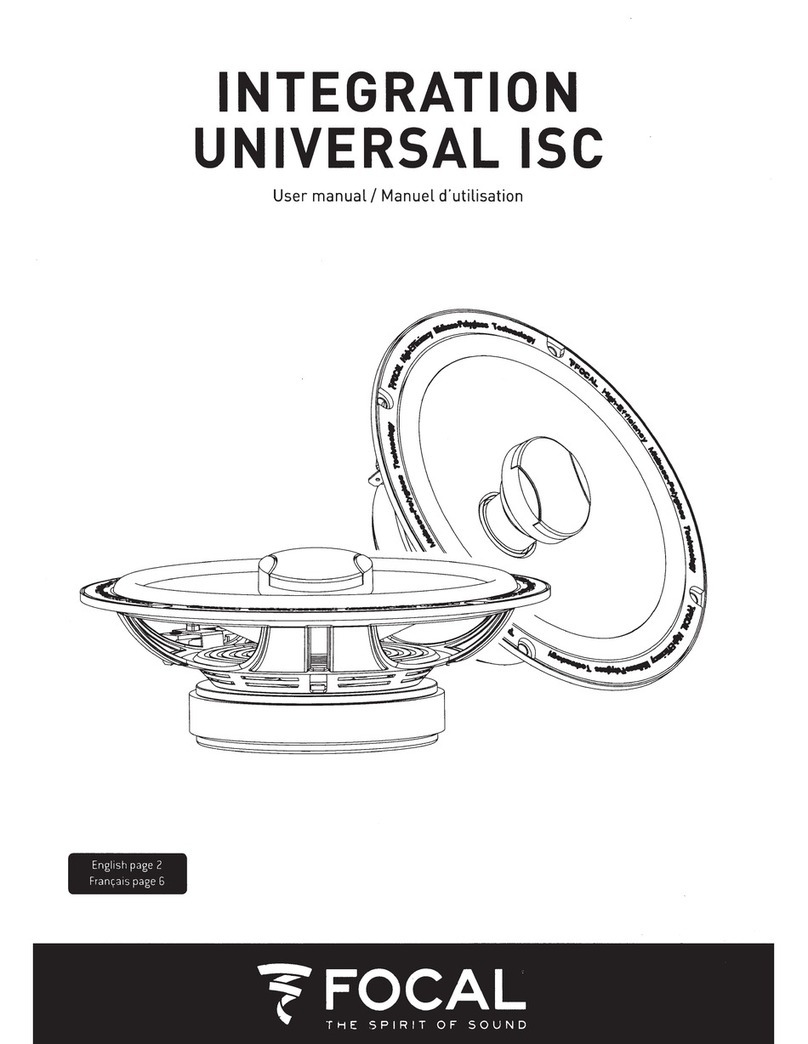 Focal ISC 100 Manuel utilisateur