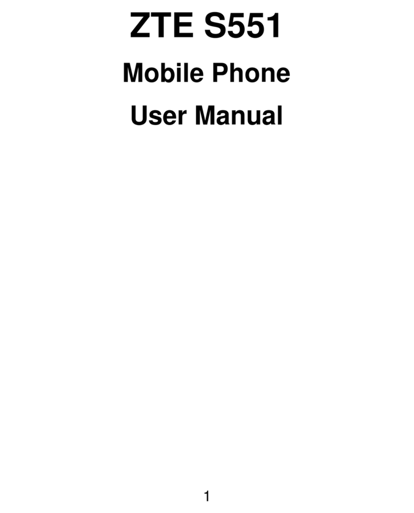 Zte S551 Manuel utilisateur