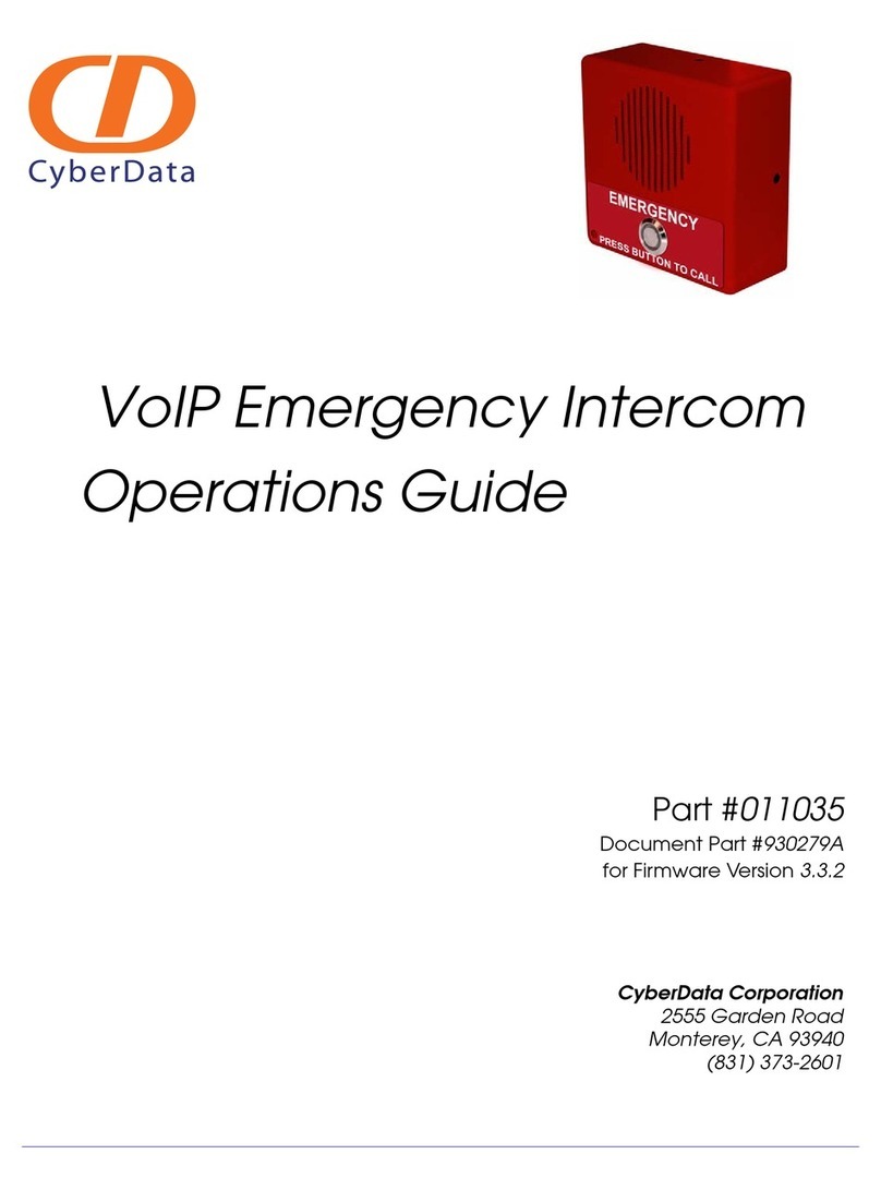 CyberData 11035 Manuel utilisateur