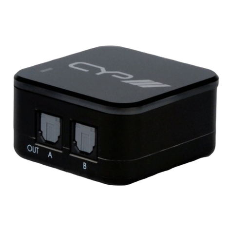 CYP AU-D12 Manuel utilisateur CYP AU-D12 Manuel utilisateur