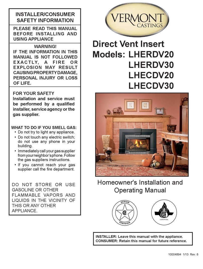 Vermont Castings LHERDV20 Guide de démarrage rapide