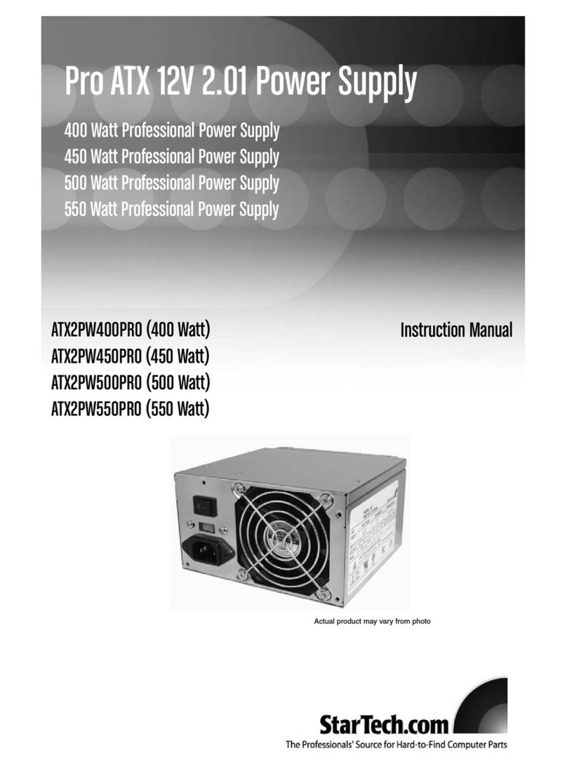 StarTech.com ATX2PW400PRO Manuel utilisateur