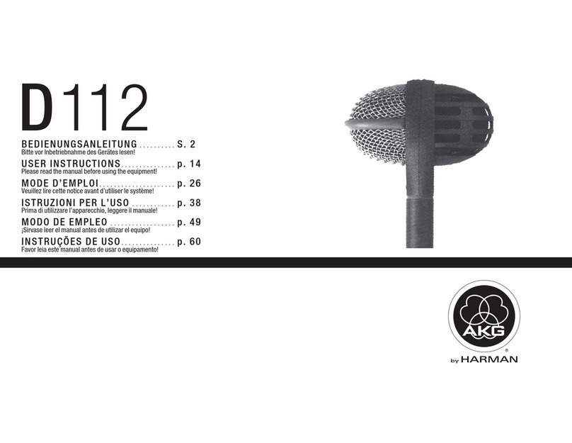 AKG D 112 Manuel utilisateur