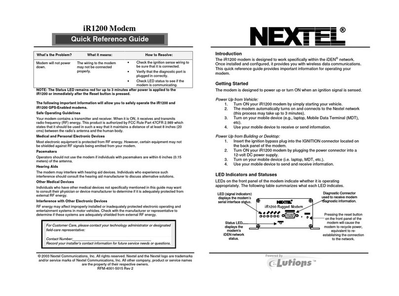 Nextel iR1200 GPS Manuel utilisateur