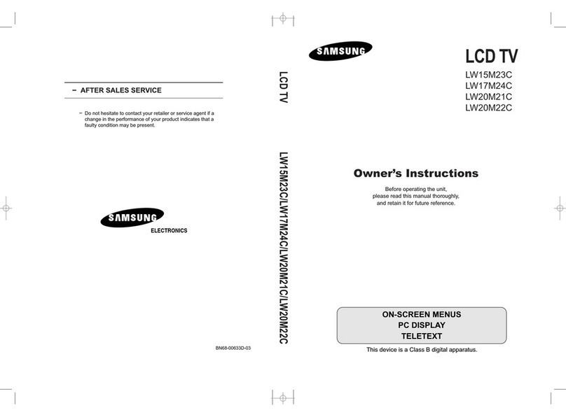 Samsung LW15M23C Manuel utilisateur Samsung LW15M23C Manuel utilisateur