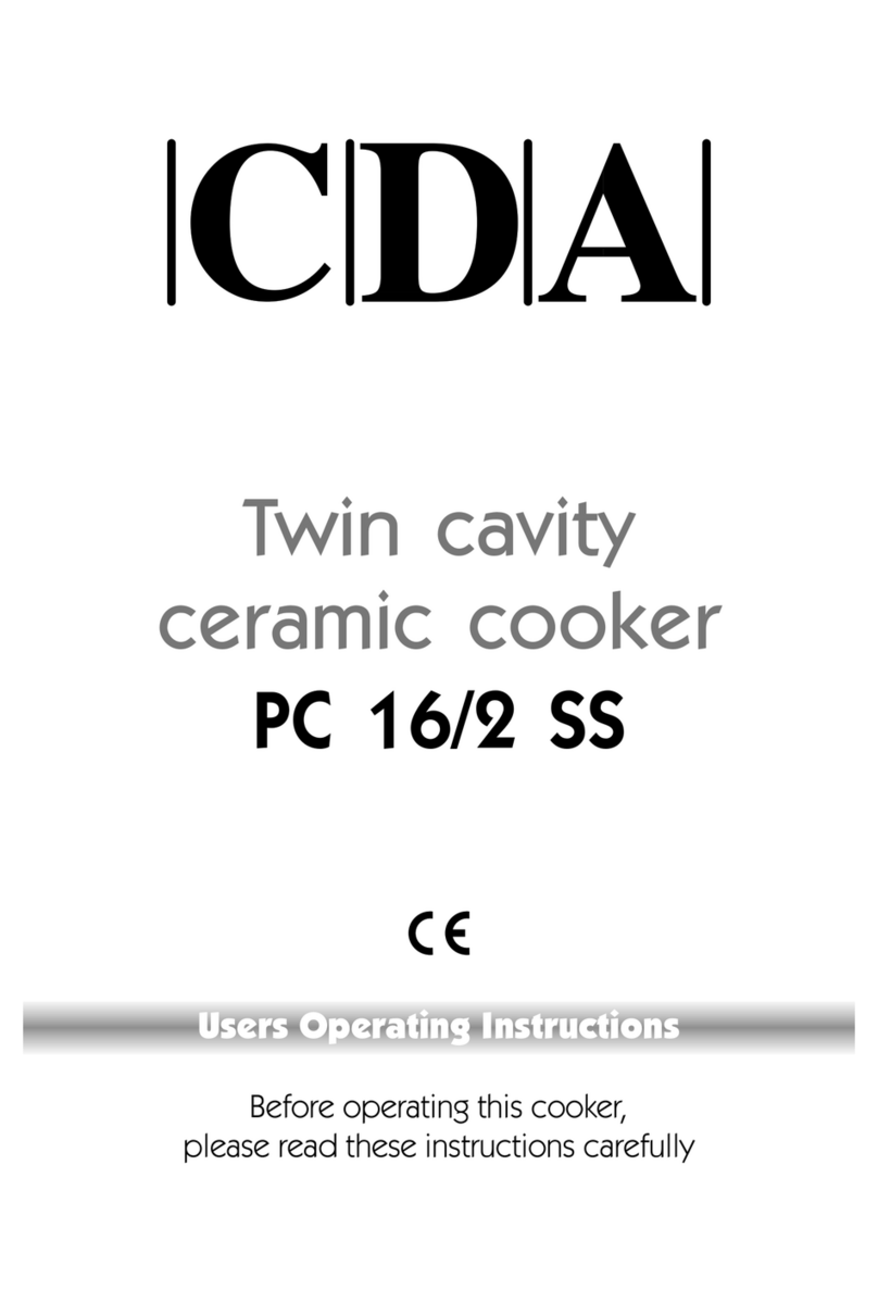 CDA PC 16 2 SS Instructions de fonctionnement