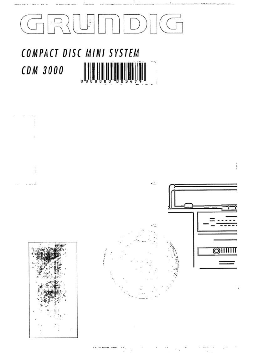 Grundig CDM3000 Manuel utilisateur