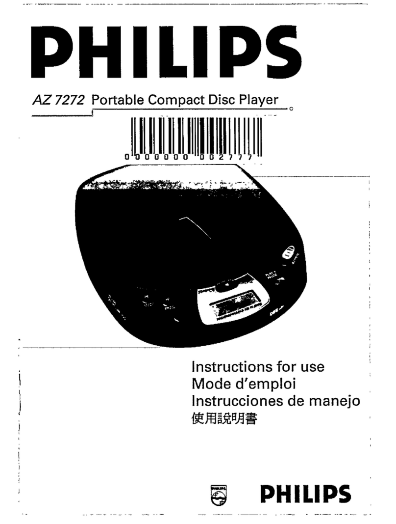 Philips AZ 7272 Manuel utilisateur